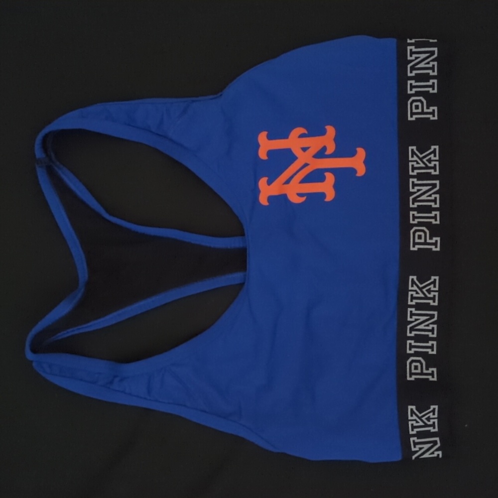 PINK New York Mets Sports Bra